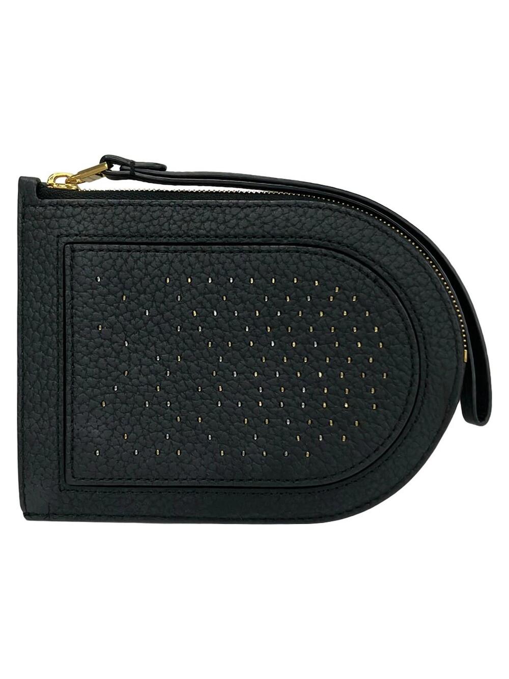 Delvaux Black Leather Coin Case #358462D75B
